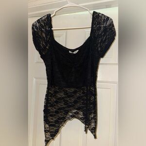 Nordstrom - LUSH- Black Lace top